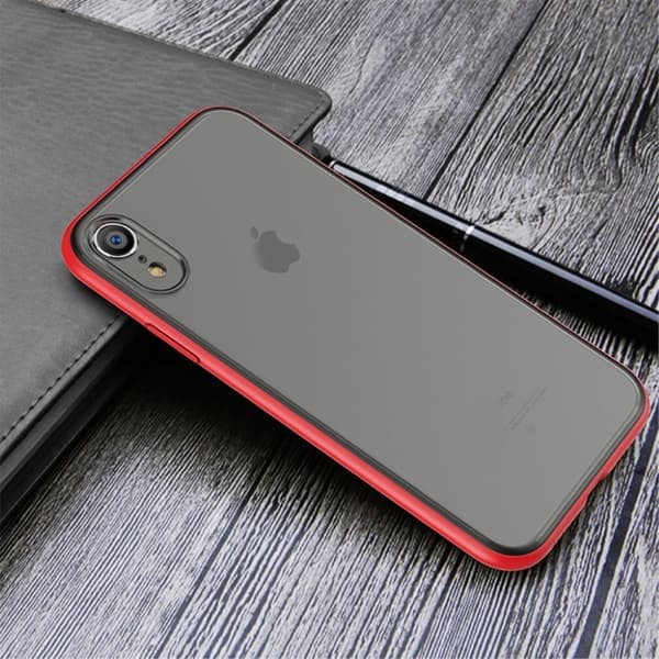 IPAKY iPhone Xr mobilskal plast silikon skyddande - Röd Röd