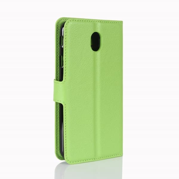 Samsung Galaxy J5 (2017) Etui laget av kunstlær og silikon – Grønn Green