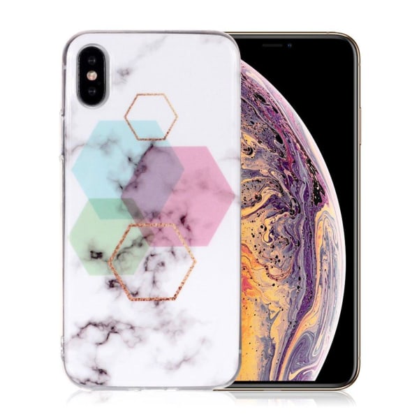 iPhone Xs Max etui med marmormønster - Style S Multicolor