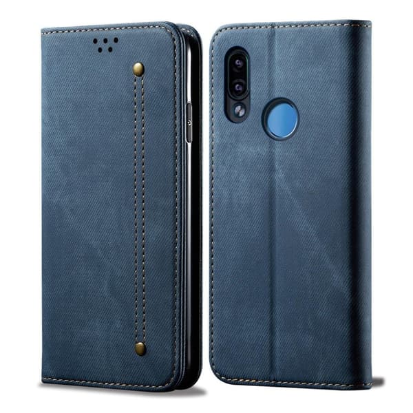 Jeans Xiaomi Redmi Note 7 / Note 7 Pro / Note 7S Flip kotelot - Sininen Blue