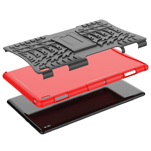 Lenovo Tab E10 Slitesterk Hybrid Etui - Rød Red
