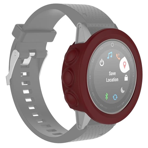 Garmin Fenix 5X / 5X Plus silikonisuojus - Syvä Punainen Red