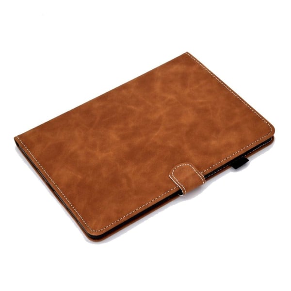 Ensfarvet tablet-beskyttelsesskal i læder iPad Pro 11-tommer (20 Brown