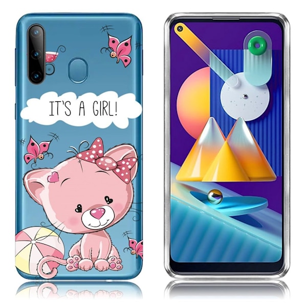 Deco Samsung Galaxy A11 / M11 Cover - DET ER EN PIGE Multicolor