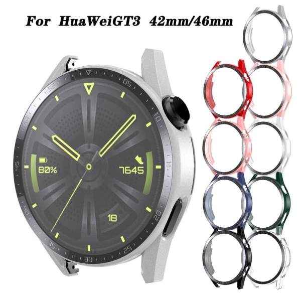 Huawei Watch GT 3 (46mm) mat cover + skive af hærdet glas - Sølv Silver grey