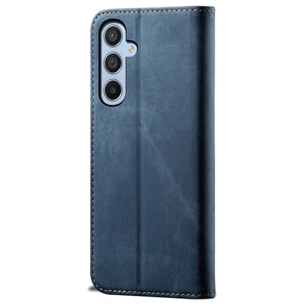 Jeans Samsung Galaxy S25 Plus flip case - Sininen Blue