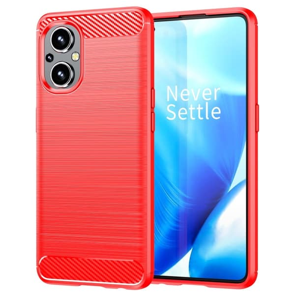 Carbon Flex Etui OnePlus Nord N20 5G - Rød Red