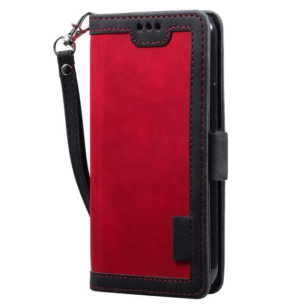 Suburbian läder iPhone 12 Pro Max fodral - Röd Röd