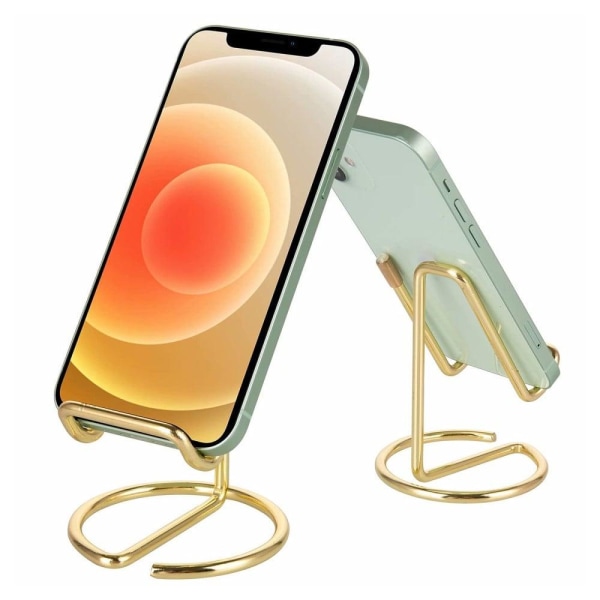 Universal electroplated phone and tablet bracket stand - Gold Guld