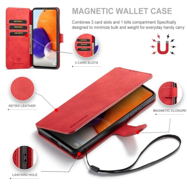 DG.Ming Samsung Galaxy A73 Retro Etui - Rød Red