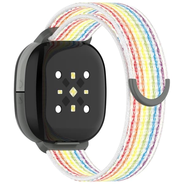 Fitbit Ace LTE børneurrem Rund hale Flettet nylon håndledsrem - Regnbue Multicolor