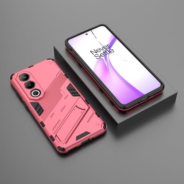 Støtsikkert hybriddeksel med et moderne preg for OnePlus Ace 3V - Rose Pink