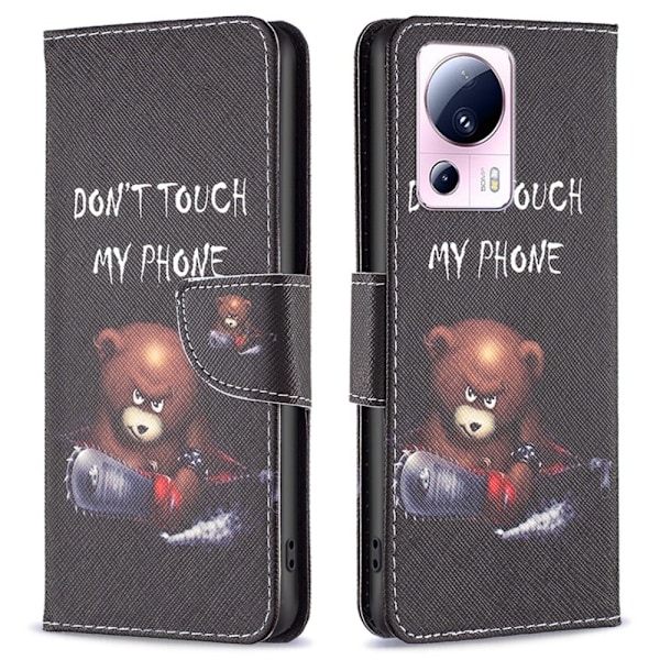 Wonderland Xiaomi 13 Lite / Civi 2 Läppäkotelo - Bear Black