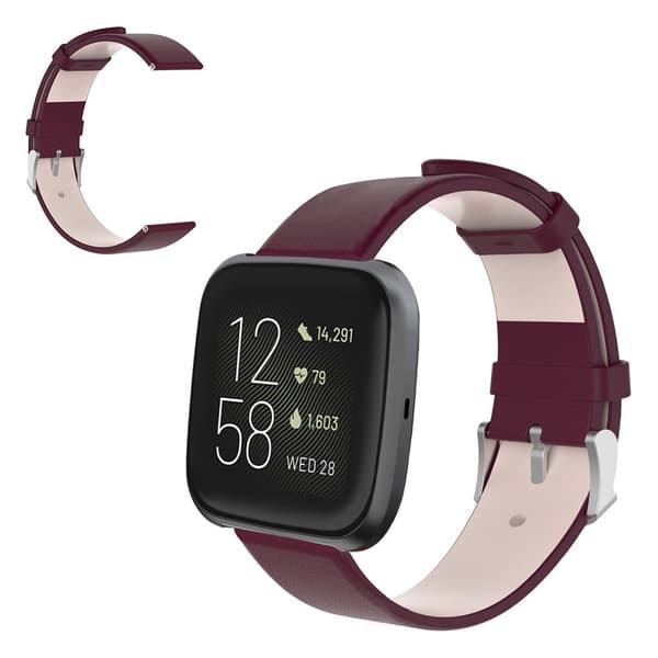 Fitbit Versa / Versa 2 / Versa Lite hållbar klockarmband - vinröd Röd