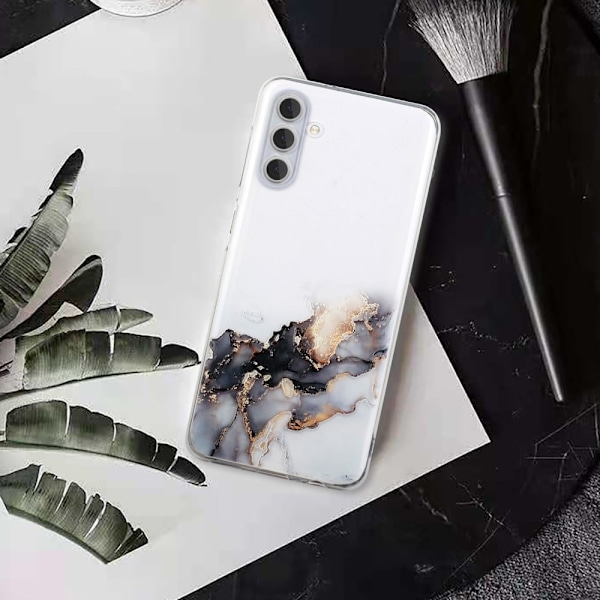 Marble Samsung Galaxy A54 Etui - Sort Black