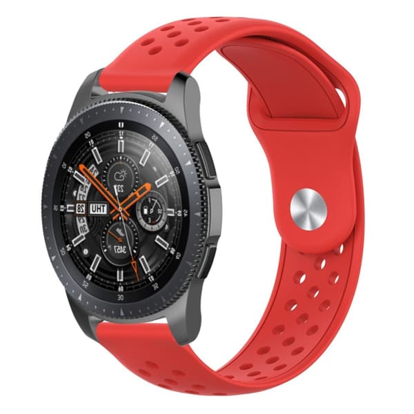 22mm Samsung Galaxy Watch (46mm) silikone Urrem - Rød Red