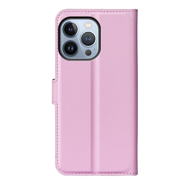 Klassisk iPhone 14 Pro Max flip etui - Pink Pink