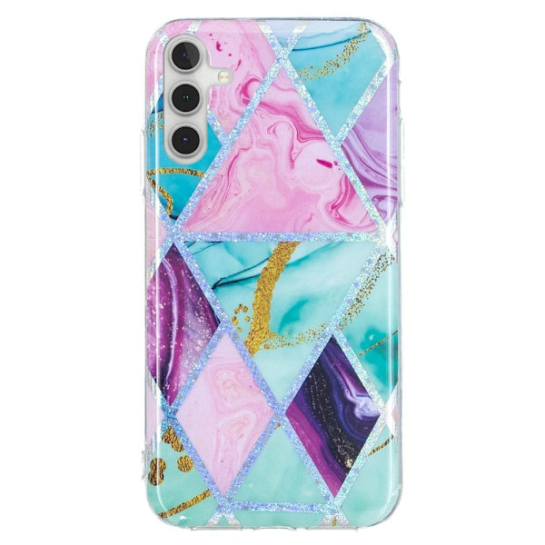 Deco Samsung Galaxy A54 Suojakotelo - Electroplated Triangle Rhombus Multicolor
