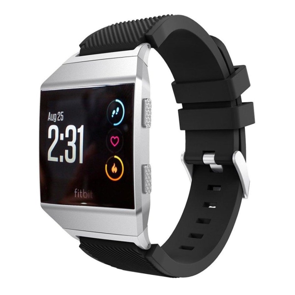 Fitbit Ionic rem med Twill tekstur - Sort Black