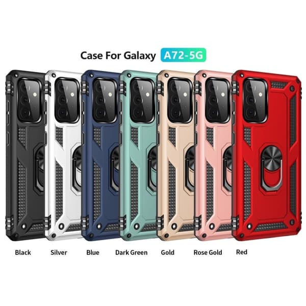 Bofink Combat Samsung Galaxy A72 5G kotelot - Punainen Red