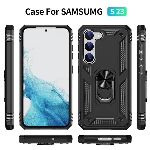 Bofink Combat Samsung Galaxy S23 Etui - Svart Black