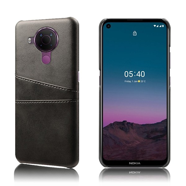 Dual Card Etui Nokia 5.4 - Sort Black