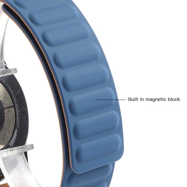 20mm Universal silicone magnetic lock watch strap - Orange Orange