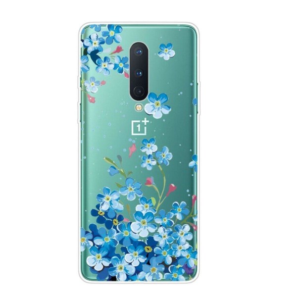 Deco OnePlus 8 skal - Blå Blomma Blå