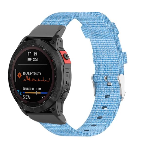 20mm kankainen kellohihna Garmin-kelloon työkalulla - Taivaansininen Blue