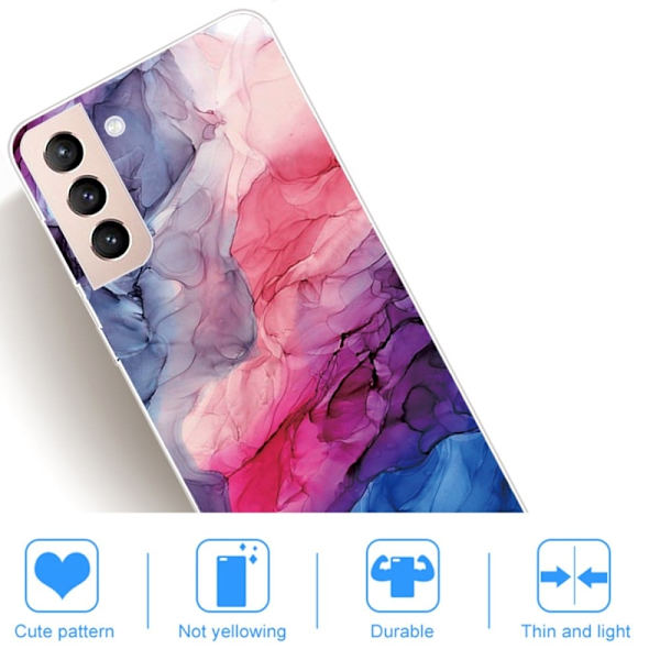 Marble Samsung Galaxy S22 Plus Suojakotelo - Aqueous Vibrant Pattern Multicolor