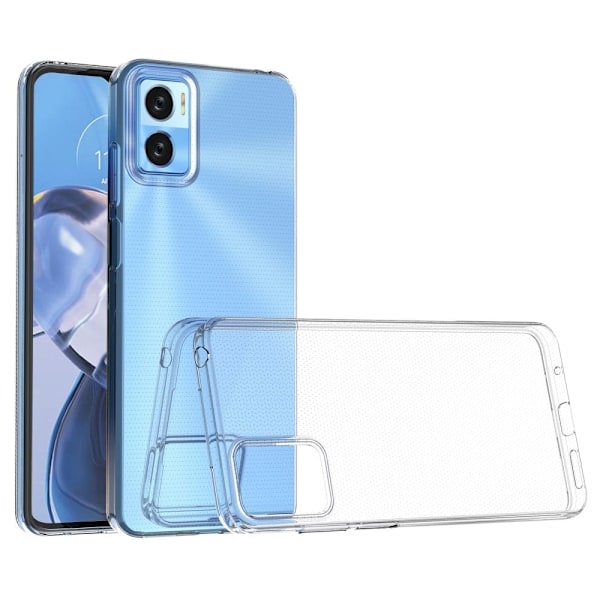 Ultratyndt gennemsigtigt etui til Motorola Moto E22 Transparent