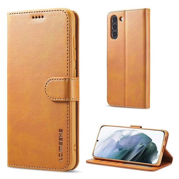 LC.Imeeke Samsung Galaxy S21 FE Läppäkotelo - Ruskea Brown