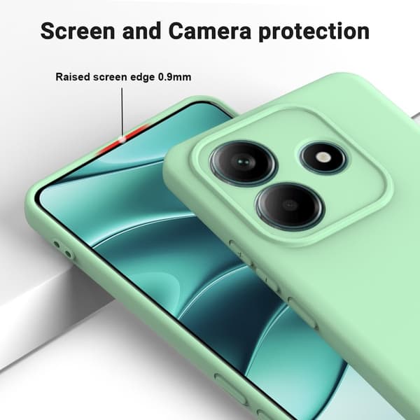 Matte Liquid Xiaomi Redmi Note 14 5G silikone cover - Grøn Green