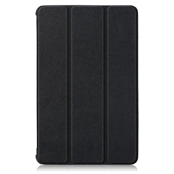 Lenovo Tab M10 FHD Plus yksinkertainen kolminkertainen nahkakotelo - Musta Black