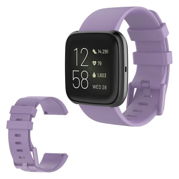 Fitbit Versa 2 / Versa Lite silikoninen kellonauha - Violetti / Koko: S Purple