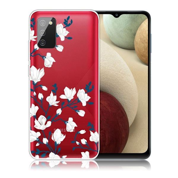 Deco Samsung Galaxy A02s Etui - Blomst White