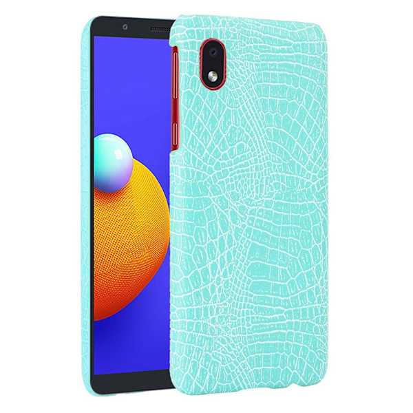 Croco Etui Samsung Galaxy M01 / A01 Core - Cyan Green