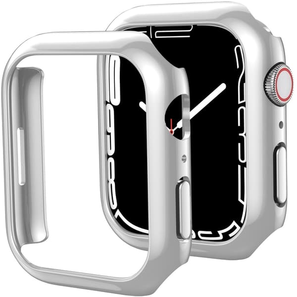 2 kpl AHASTYLE Apple Watch Series 8 (41mm) - Hopea Silver grey