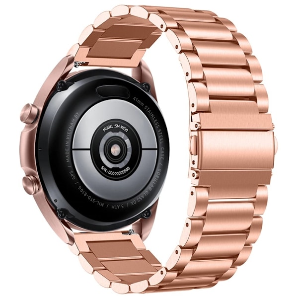 Ruostumattomasta teräksestä valmistettu ranneke Garmin Vivomove Luxe - Ruusukulta Pink