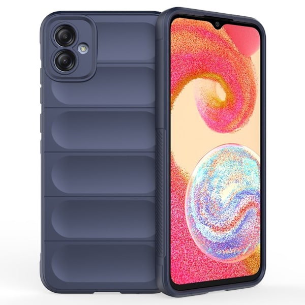 Mjukt greppformat Samsung Galaxy A04e skal - Blå Blå