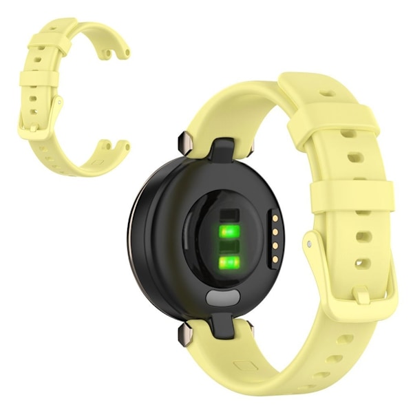 Ensfarvet urrem i silikone til Garmin Lily - Gul Yellow