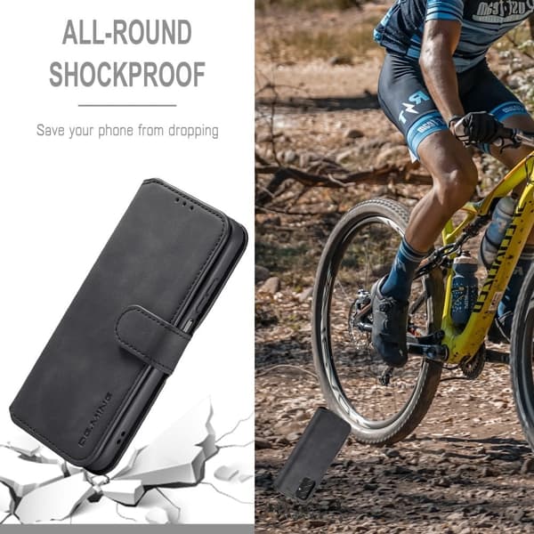 DG.Ming Samsung Galaxy A13 4G Retro Suojakotelo - Musta Black