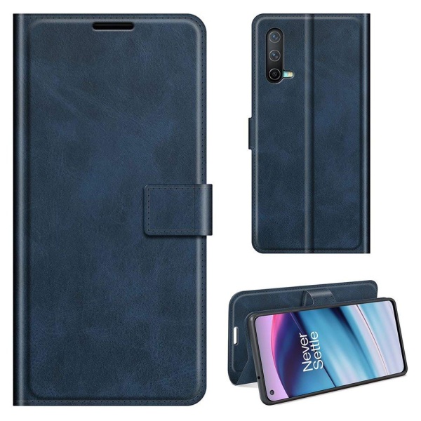 Lompakko Nahkakotelo For OnePlus Nord CE 5G - Sininen Blue