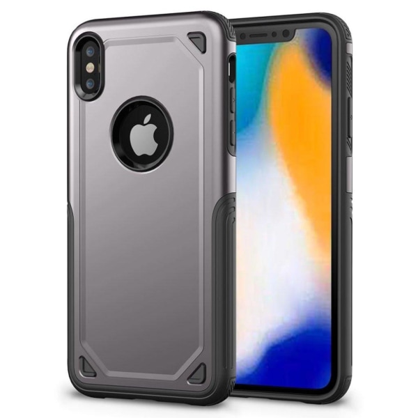 iPhone 9 Plus beskyttende cover af hybridmateriale - Grå Silver grey