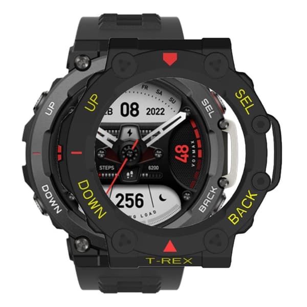 Amazfit T-Rex 2 tofarget deksel - Svart / Rød / Gul Multicolor