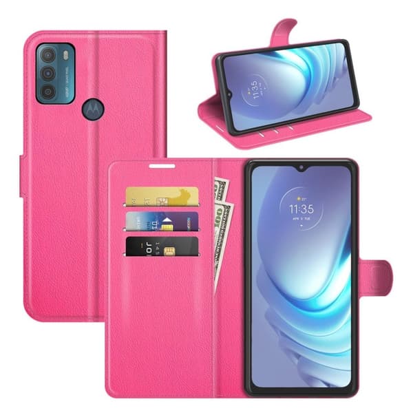 Classic Motorola Moto G50 Flip Etui - Rose Pink