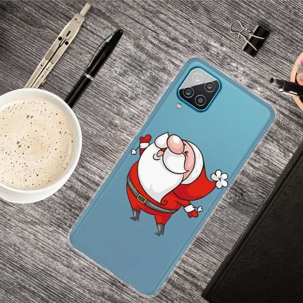 Juleveske til Samsung Galaxy M53 5G - Lykkelig Julenisse Red