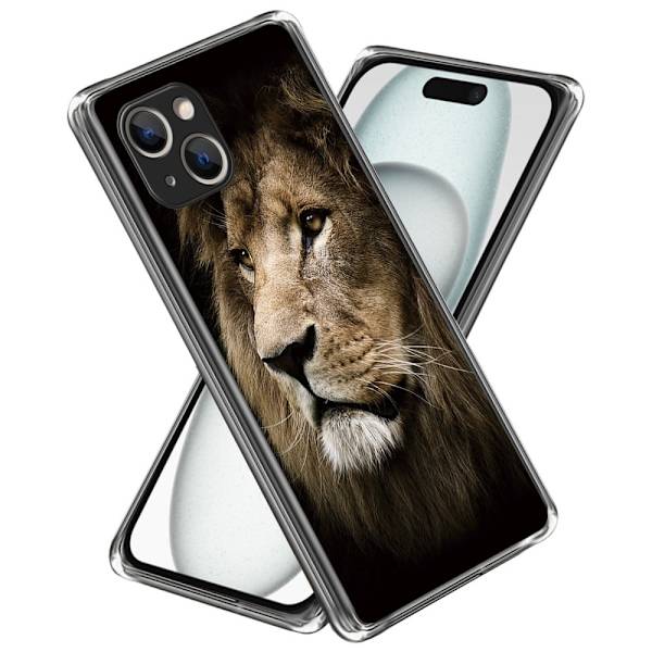 Deco iPhone 15 deksel - Løve Brown