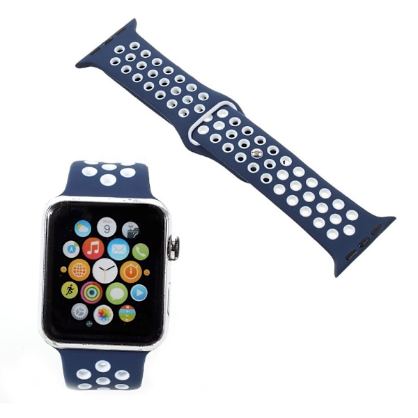 Apple Watch 42mm Unikt håligt klockband - Mörk blå Blå