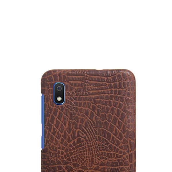 Croco Samsung Galaxy A10 cover - Brun Brown